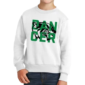 Port & Company Youth Core Fleece Crewneck Sweatshirt- Wolverine Dancer