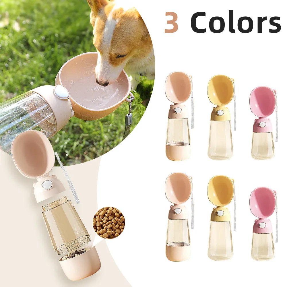 Portable Travel Pet Water & Food Dispenser