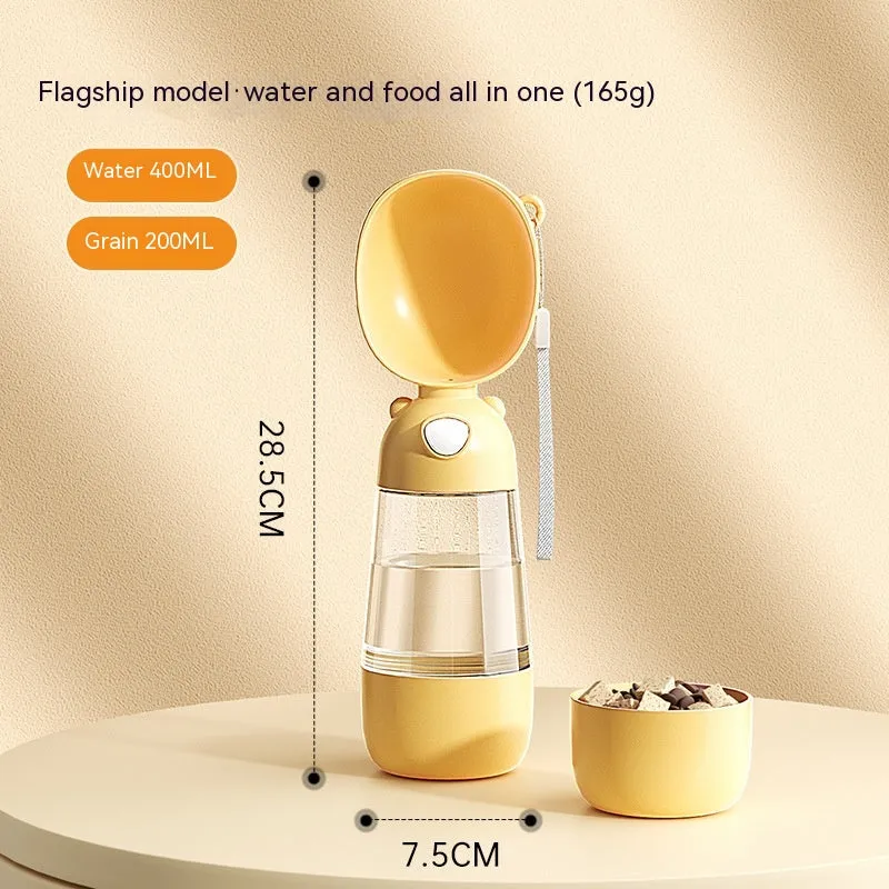 Portable Travel Pet Water & Food Dispenser