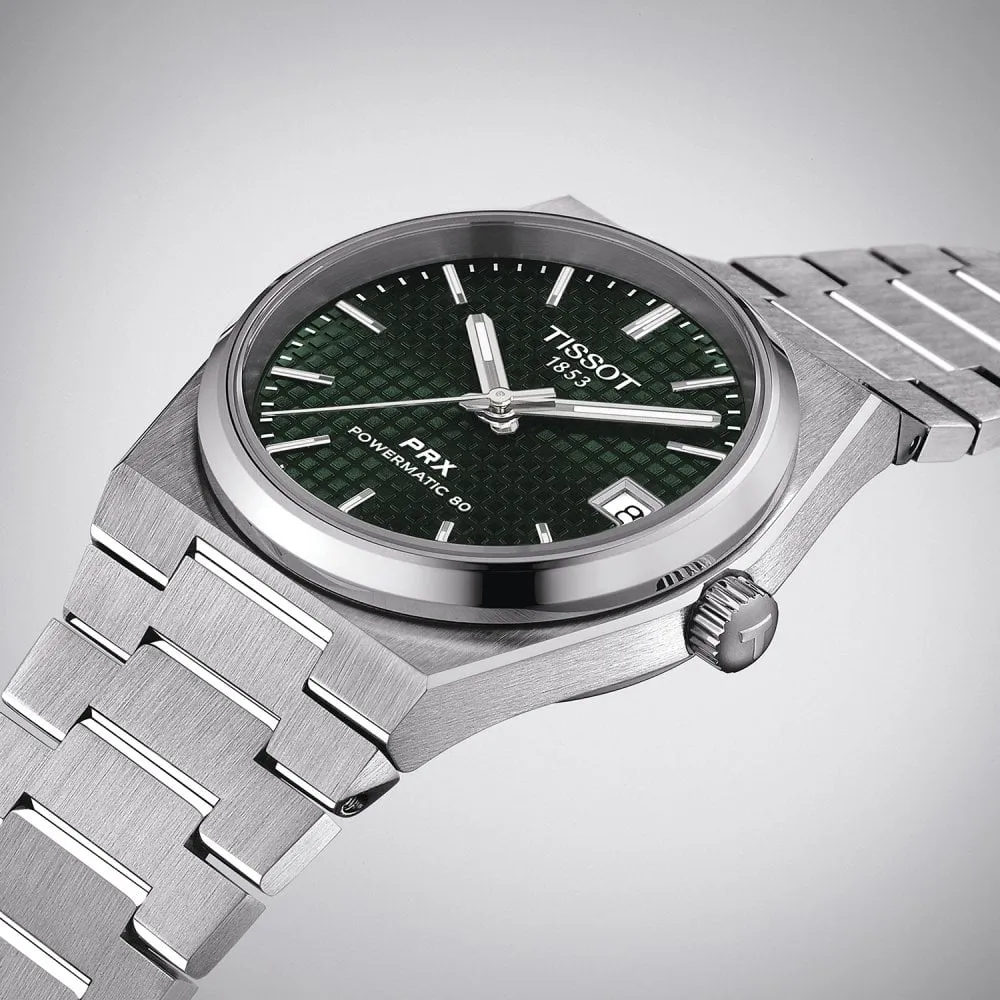 PRX Powermatic 35MM Green Waffle Watch