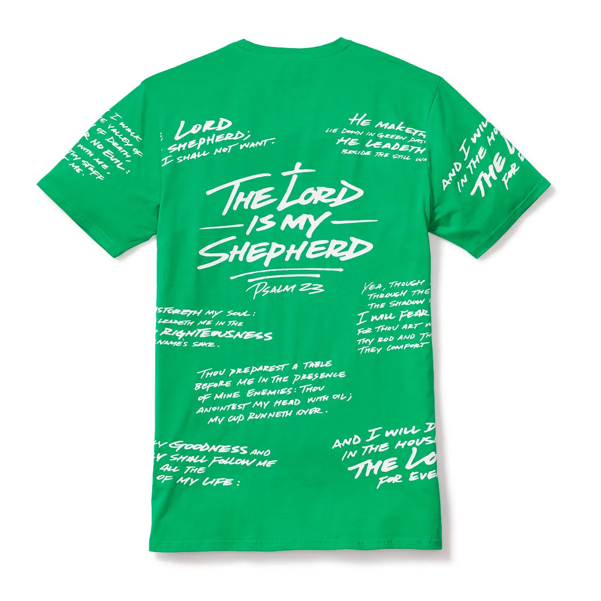 Psalm 23 - All Over Tee - Limited Edition - Nigeria Green