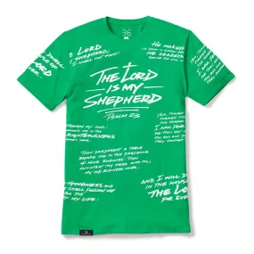 Psalm 23 - All Over Tee - Limited Edition - Nigeria Green