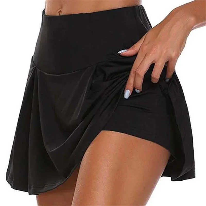 Quick Dry High Waist Mini Skirt for Active Women