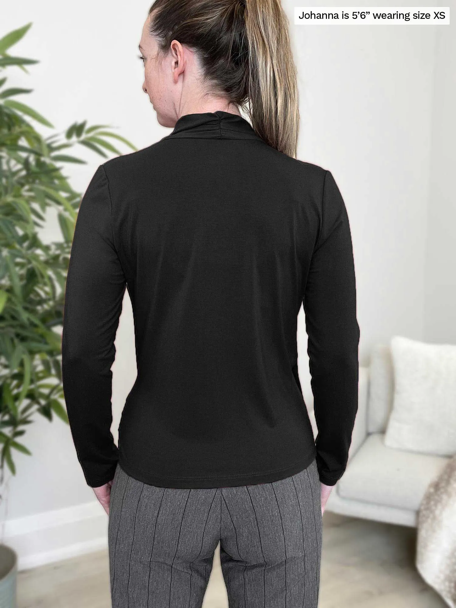 Reni ruched faux-wrap blouse - FINAL SALE