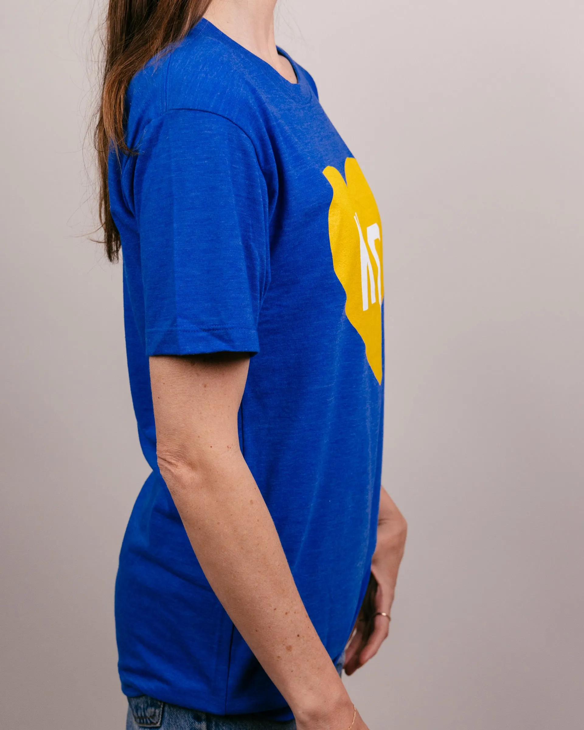 Royal Blue Crown Town KC Heart Vintage T-Shirt