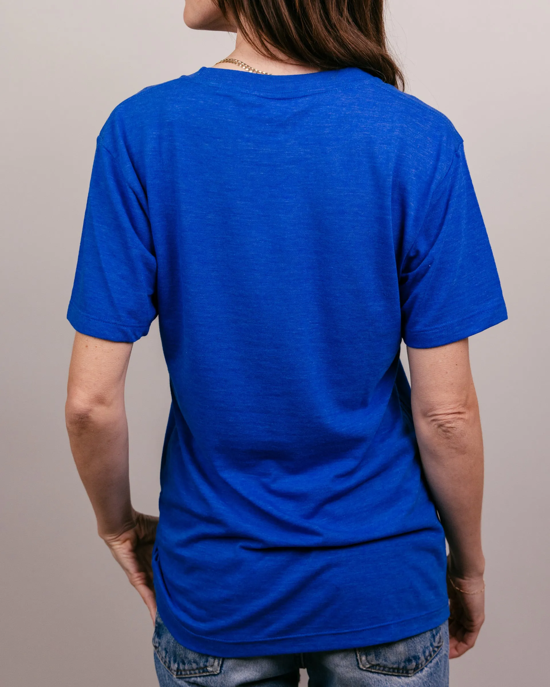 Royal Blue Crown Town KC Heart Vintage T-Shirt