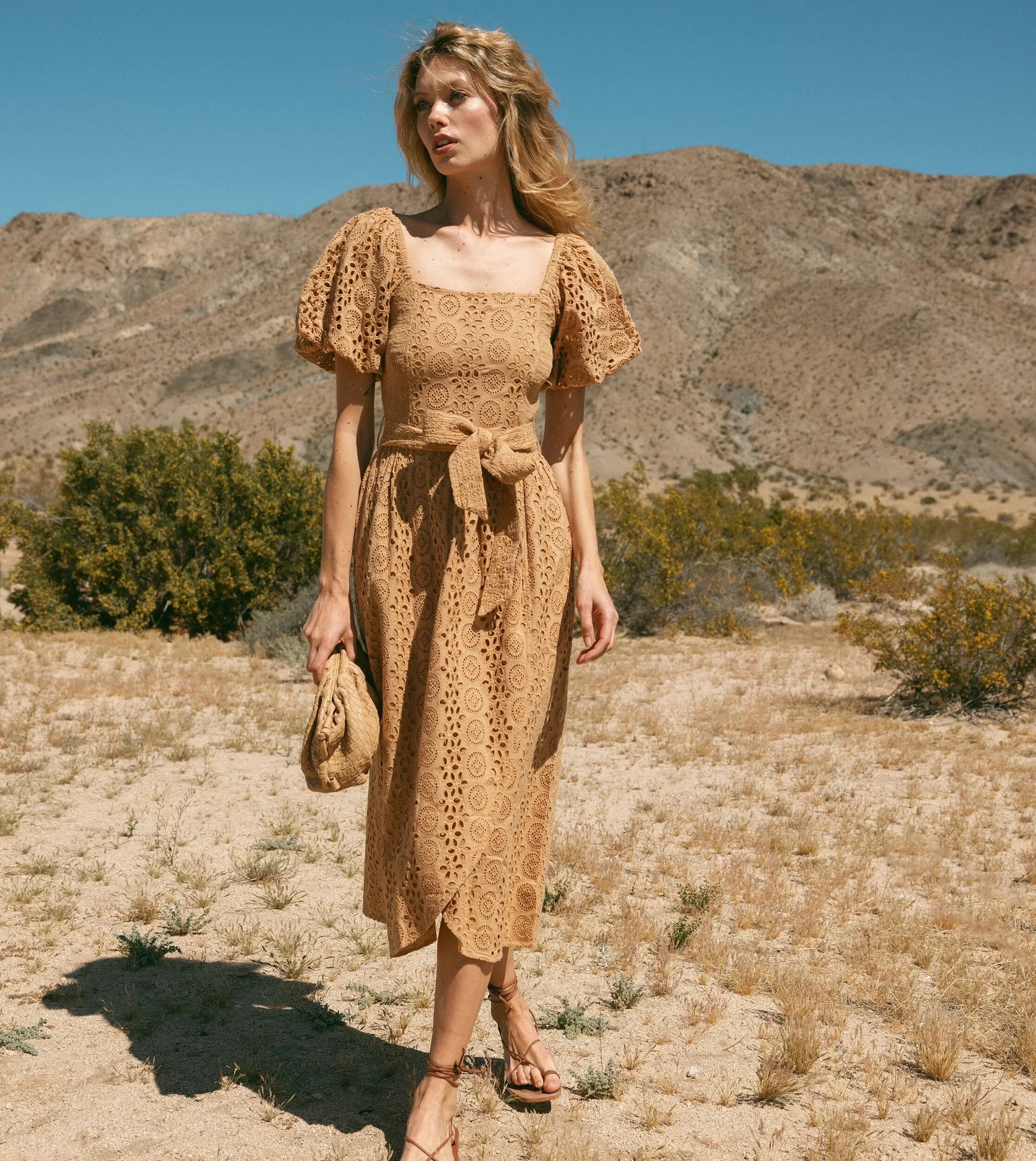 Seraphina Midi Dress | Wheat