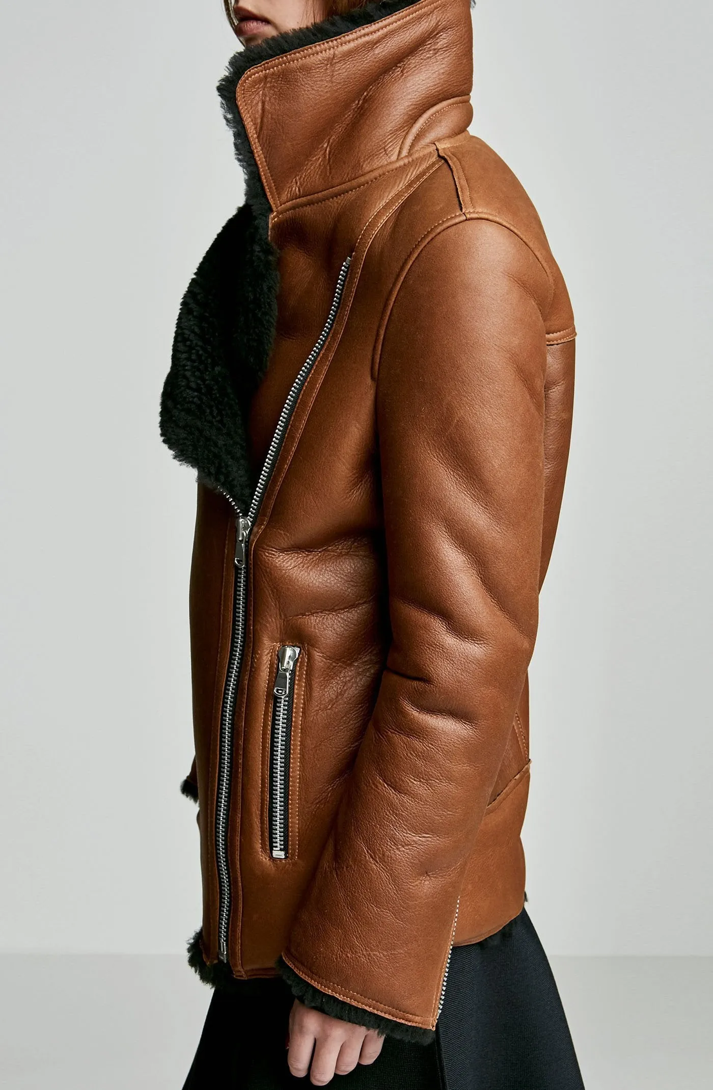SHEARLING BIKER JACKET
