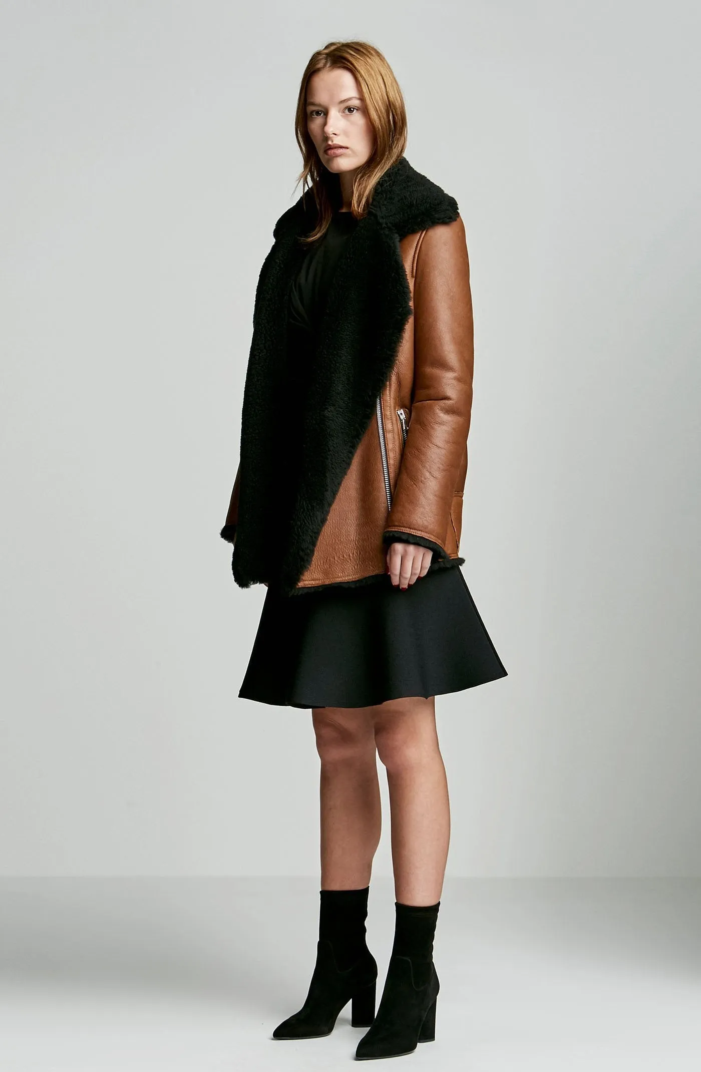 SHEARLING BIKER JACKET