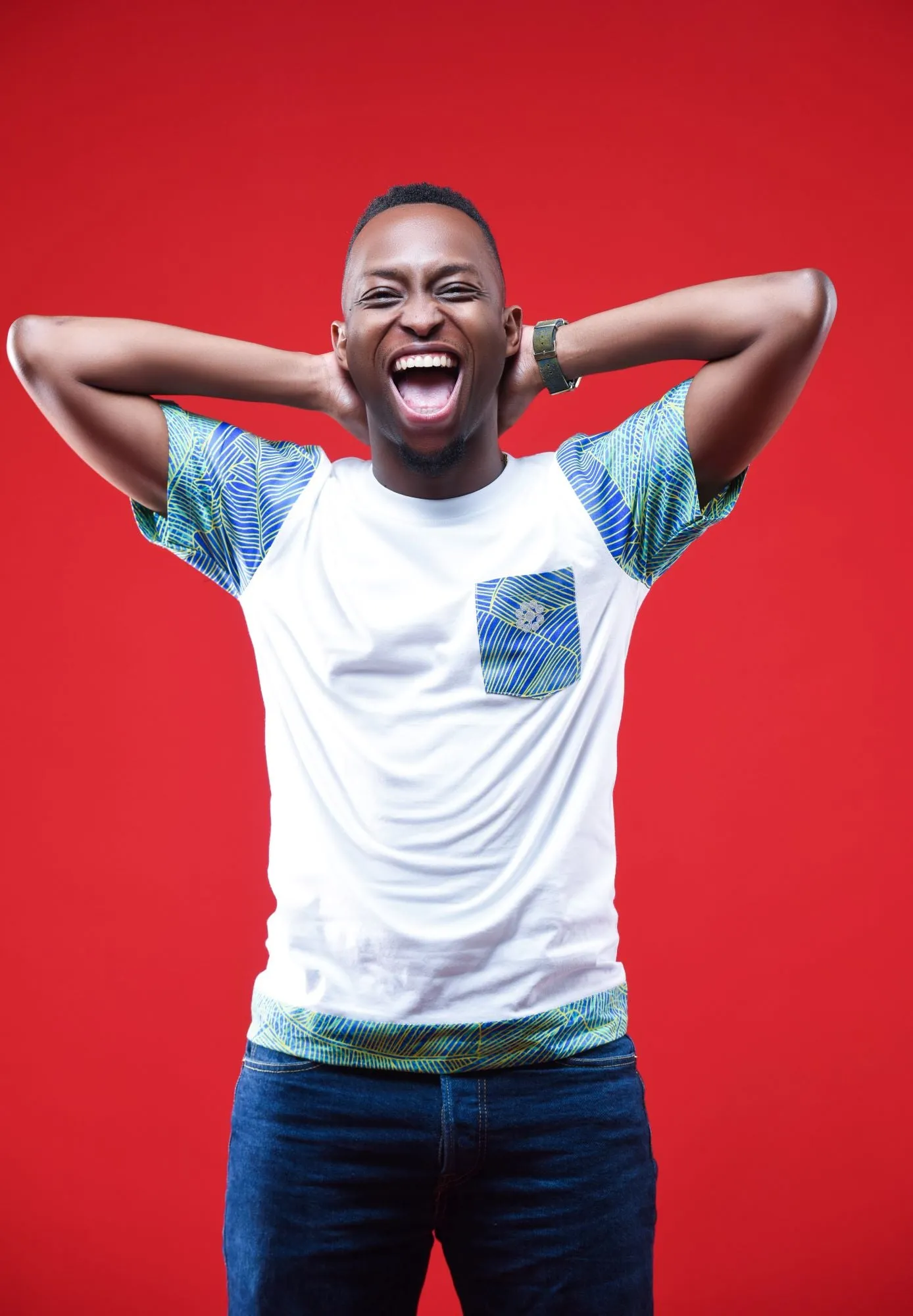 Sizwe White Cotton Tee