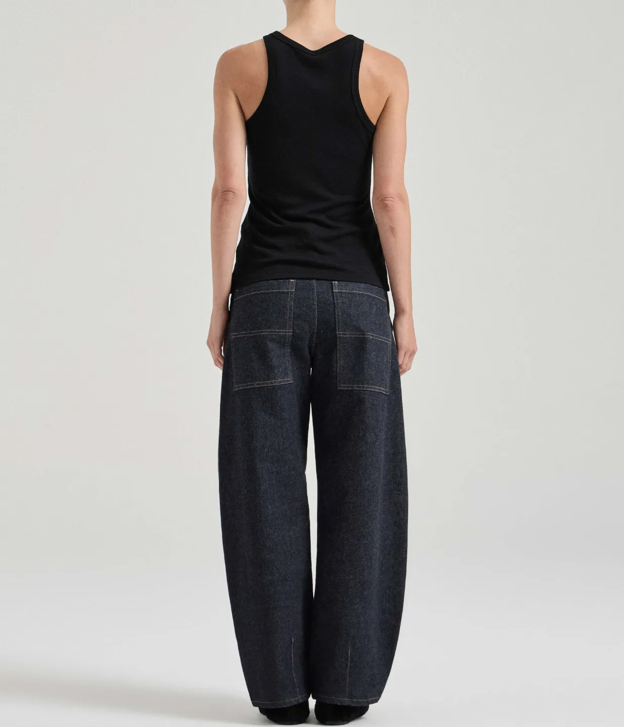 The FWF Merino Tank in Black