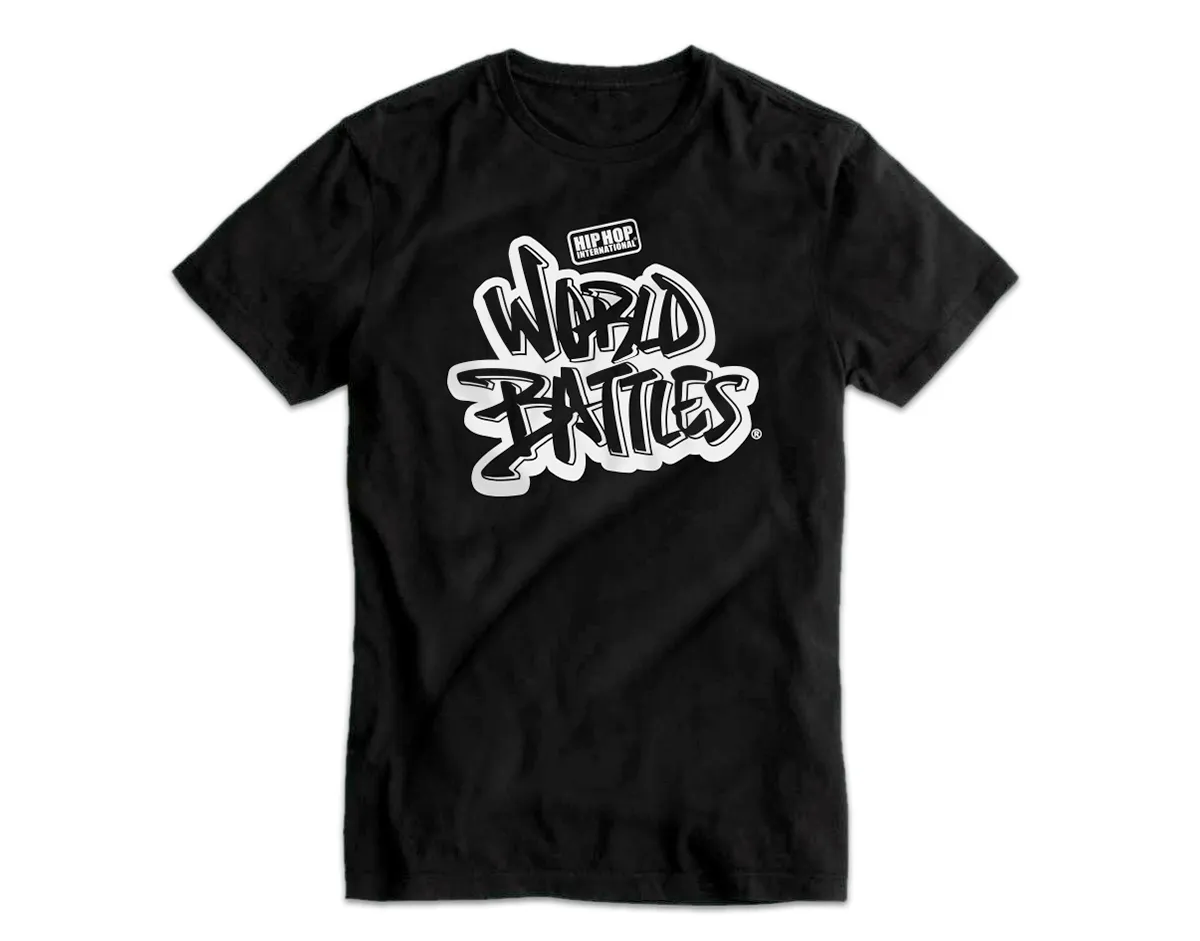 UNISEX WORLD BATTLES T-SHIRT - BLACK