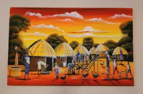 Village work canvas Art