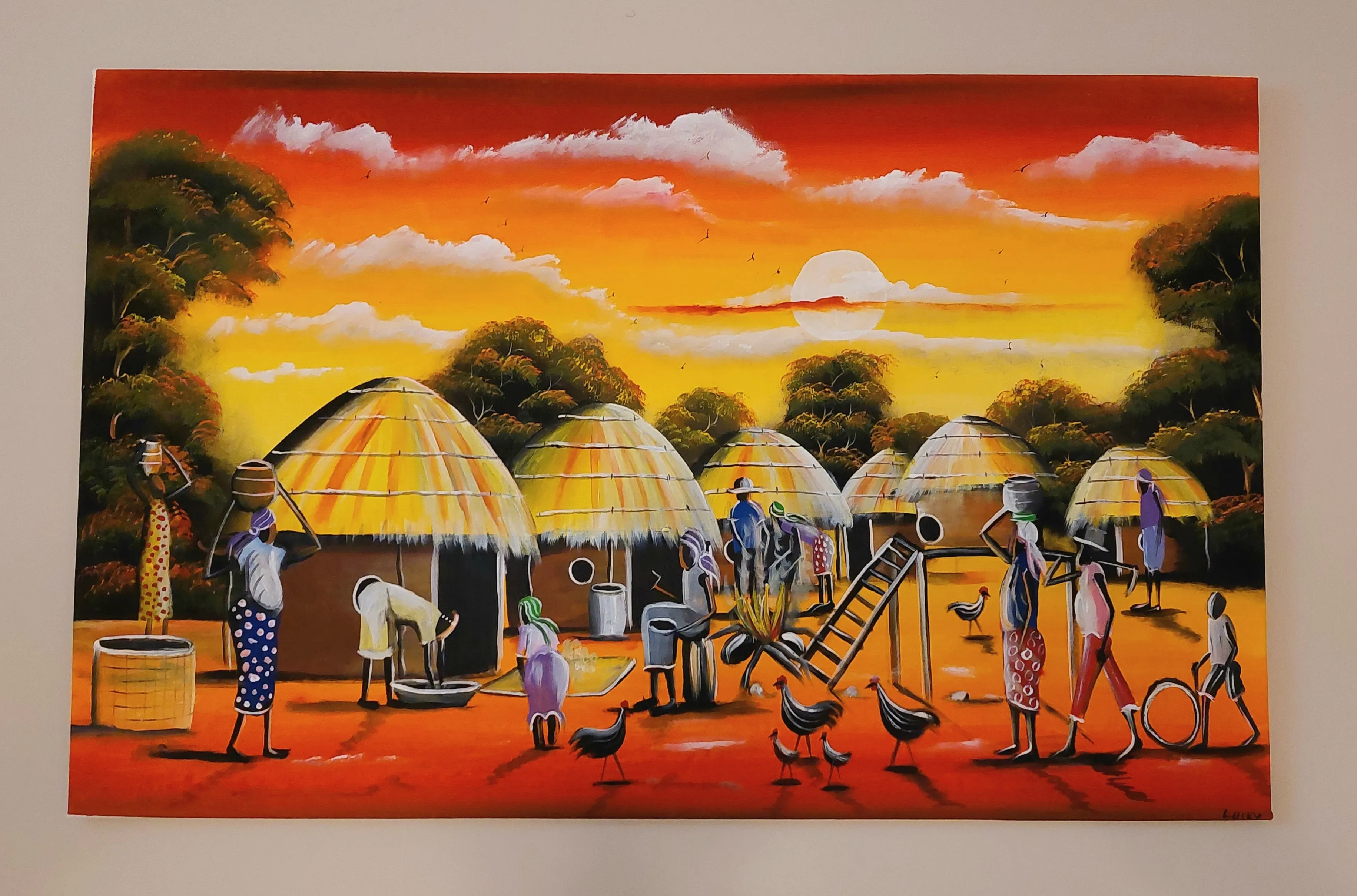 Village work canvas Art