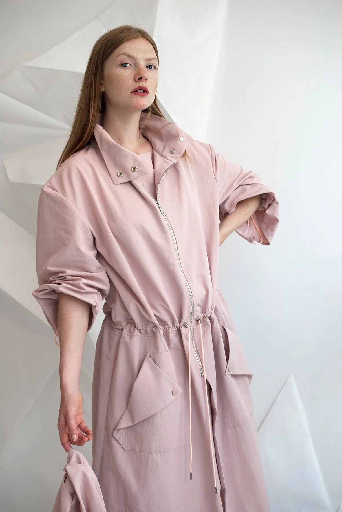 Water-resistant Trench with Removable Cape