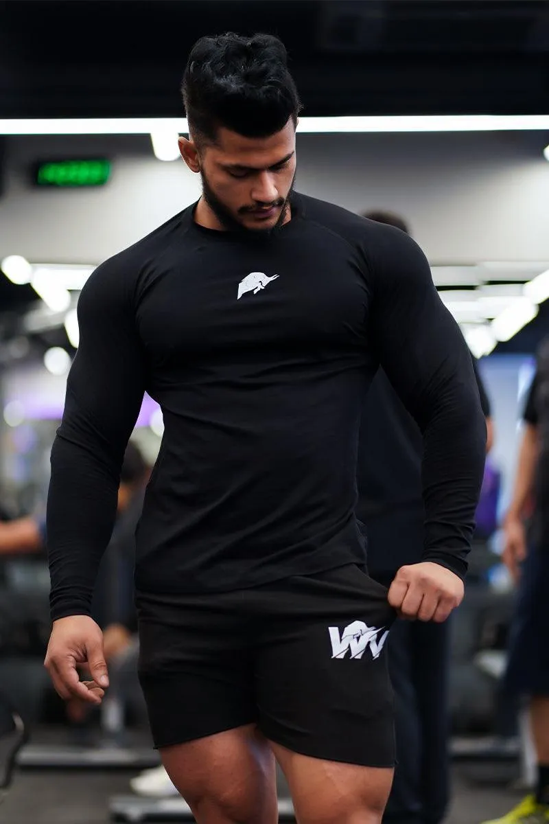 Wild Verve Compression T-shirt Full Sleeve (black)