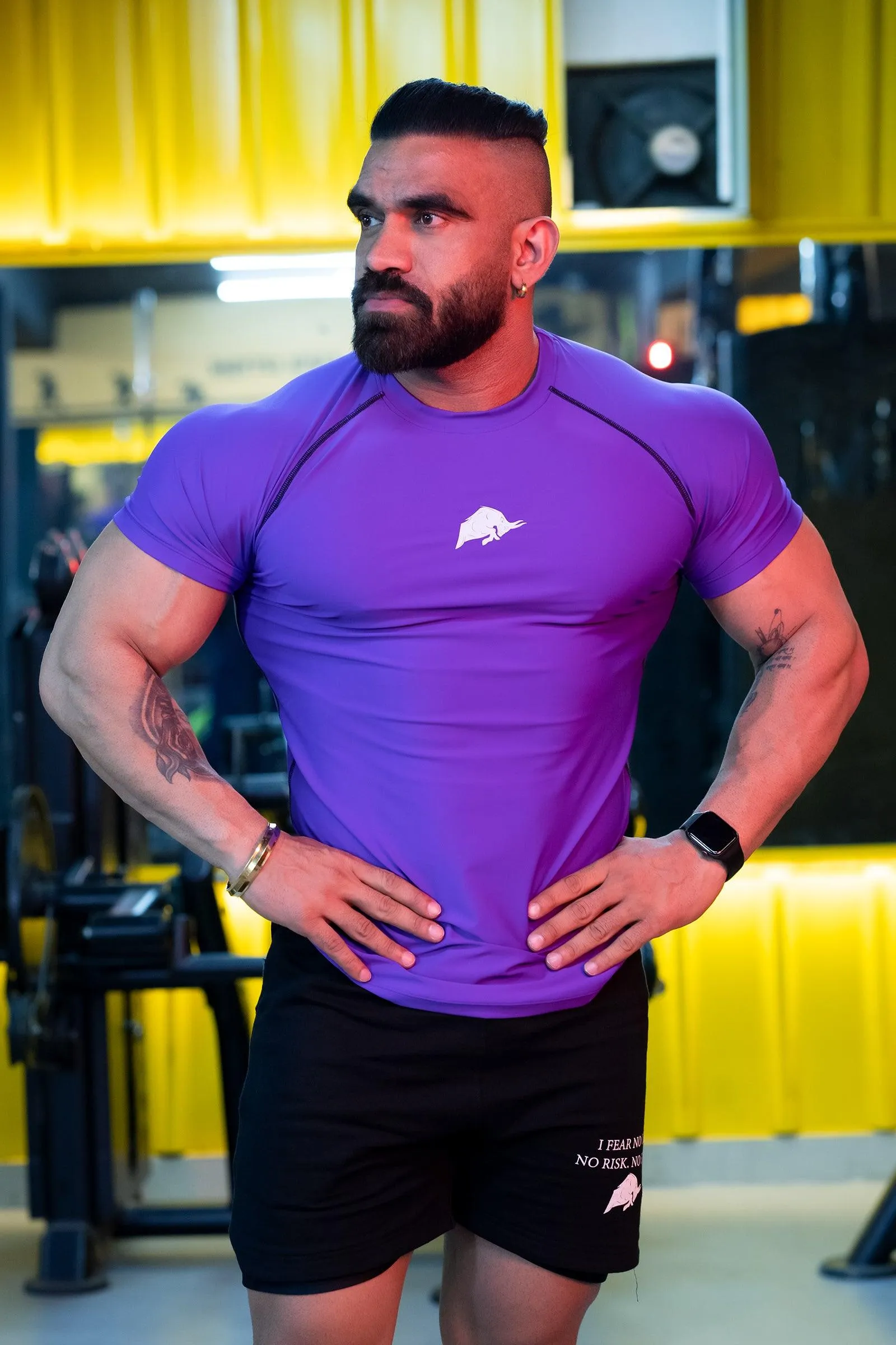 Wild Verve Compression T-shirt (PURPLE)