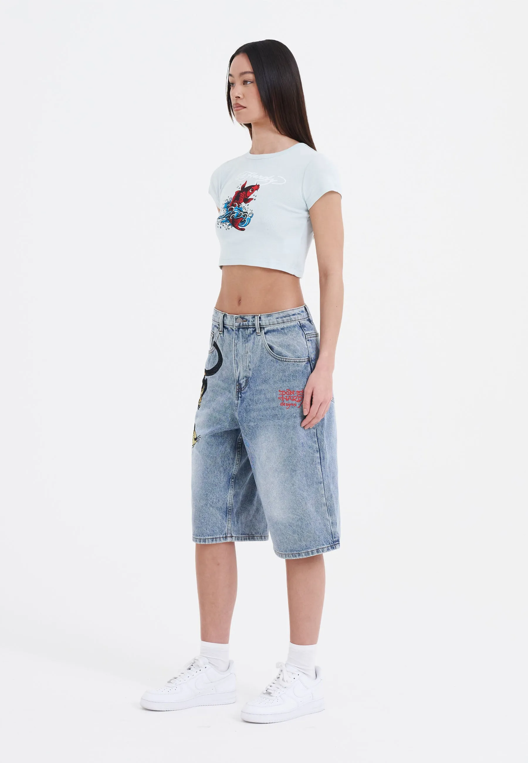 Womens Koi-Baby T-Shirt - Blue