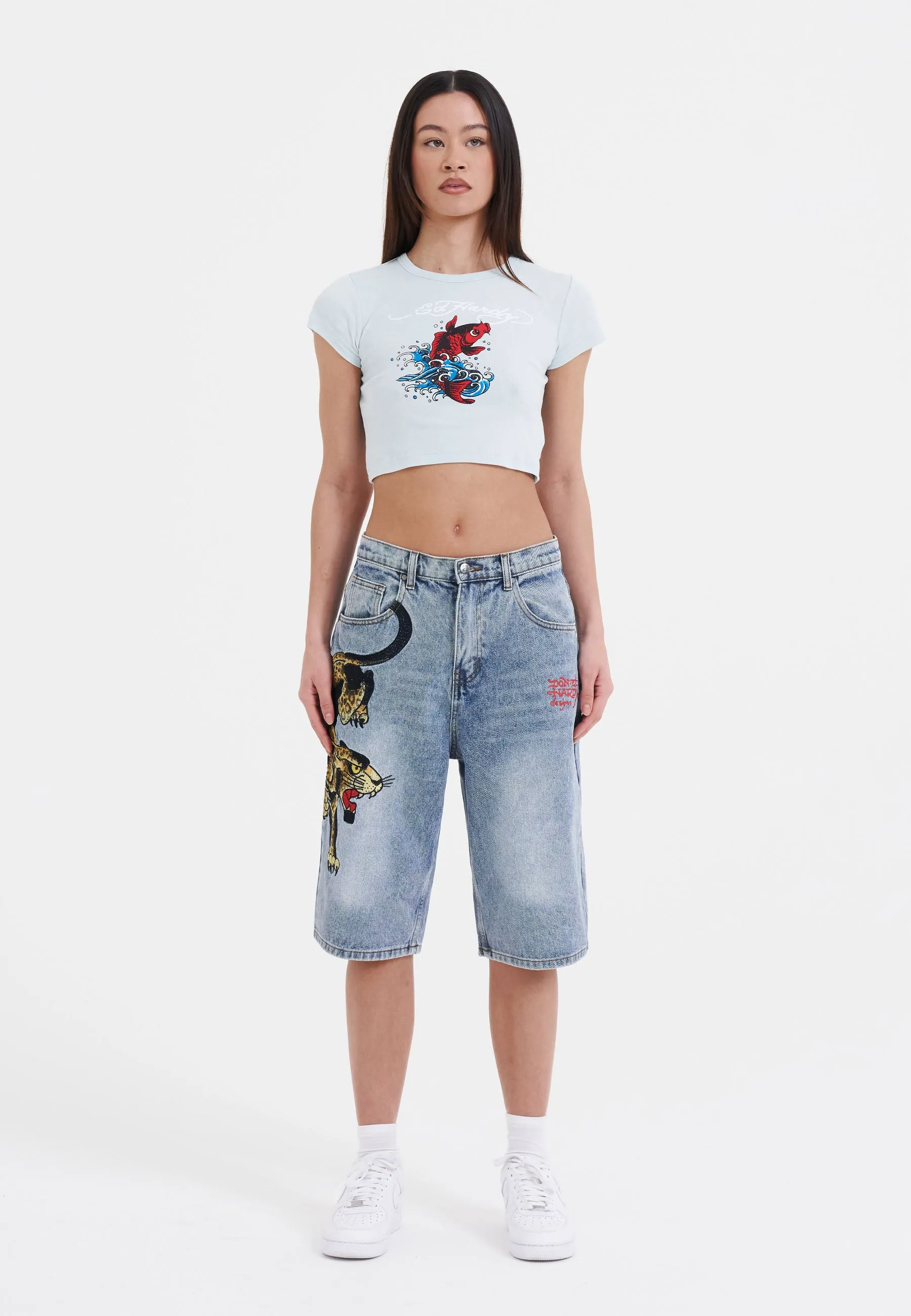 Womens Koi-Baby T-Shirt - Blue