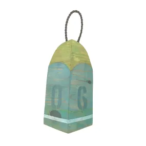 Wood Carved Buoy #6 Wall Plaque